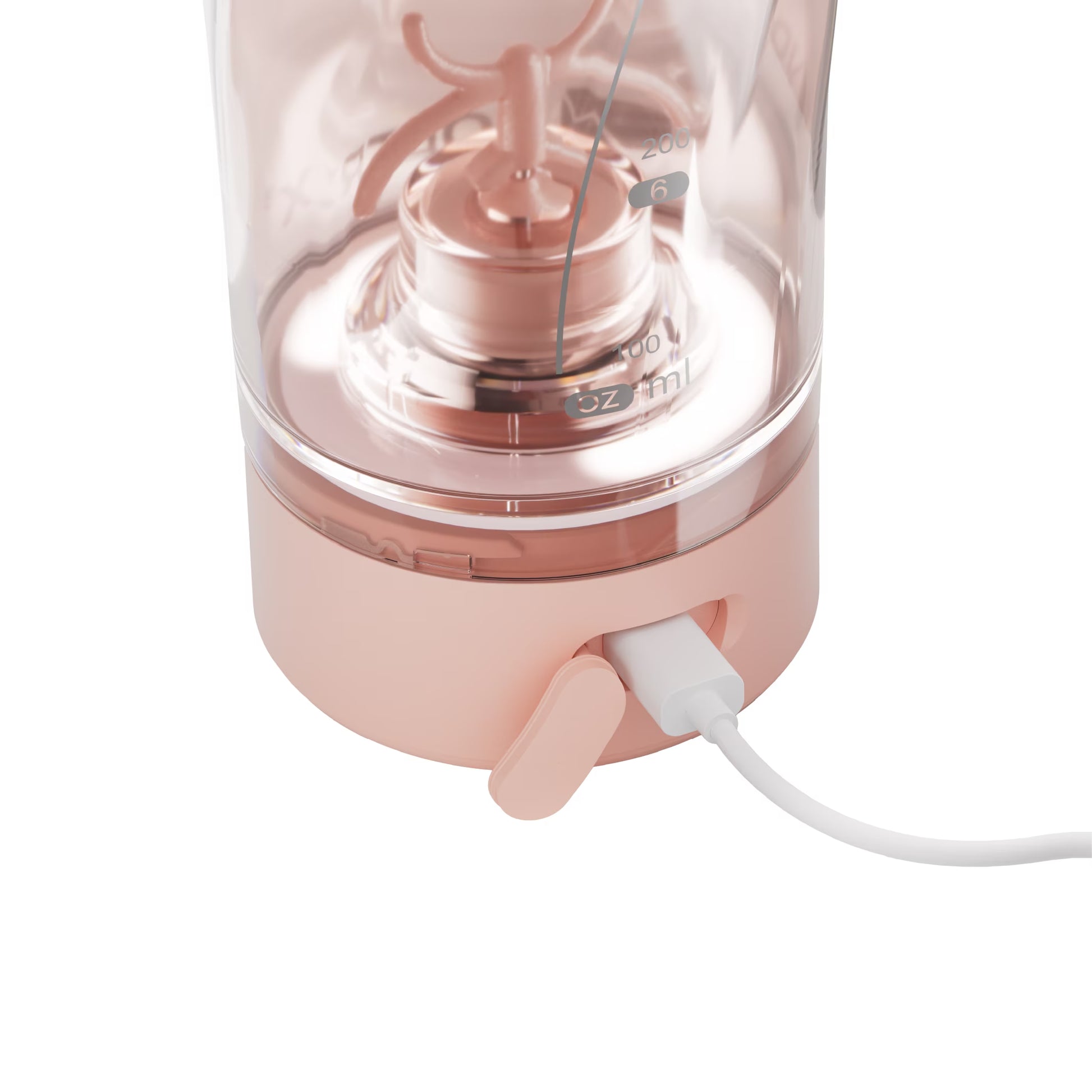 Premium Electric Protein Shaker Bottle, Made with Tritan - BPA Free - 24 Oz Vortex Portable Mixer Cup/Usb Rechargeable Shaker Cups for Protein Shakes (Pink)